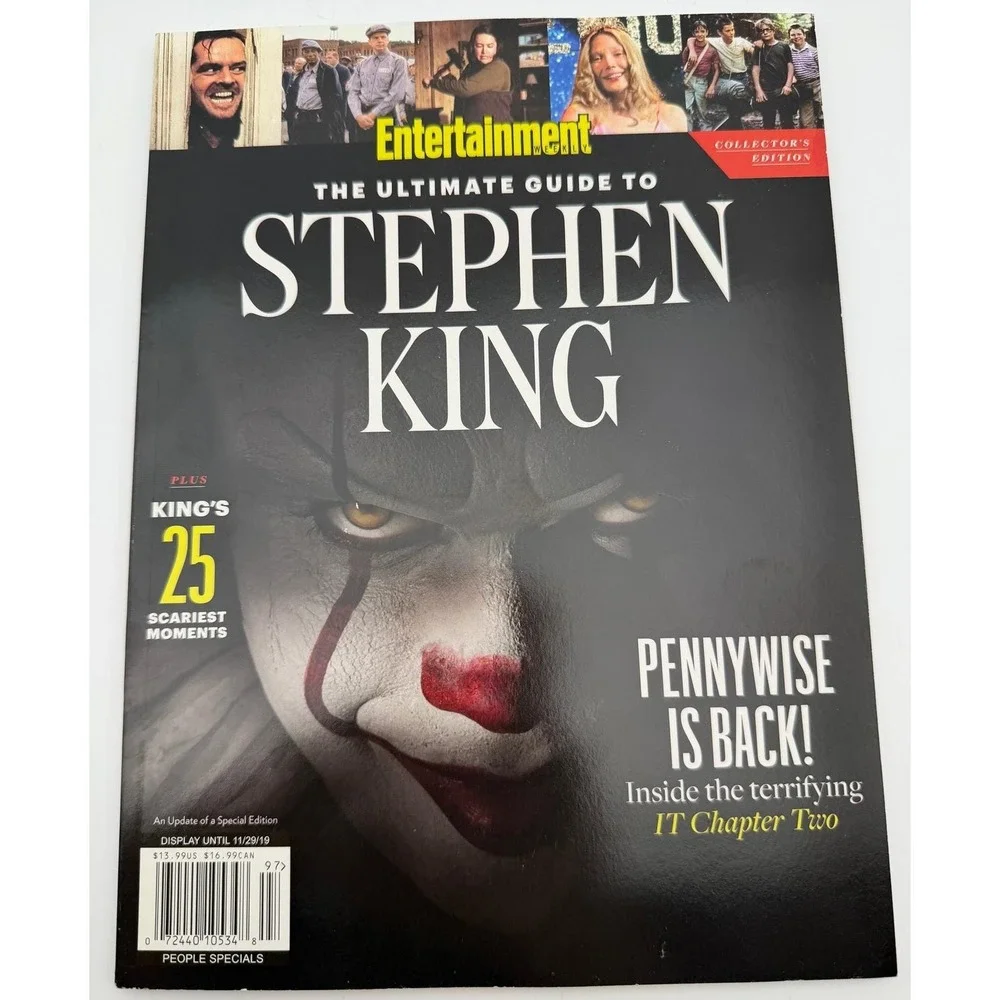 Entertainment Weekly Ultimate Guide to Stephen King Magazine IT Pennywise 2019